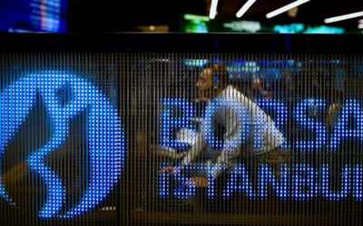 The stock market fell in the first half of the day