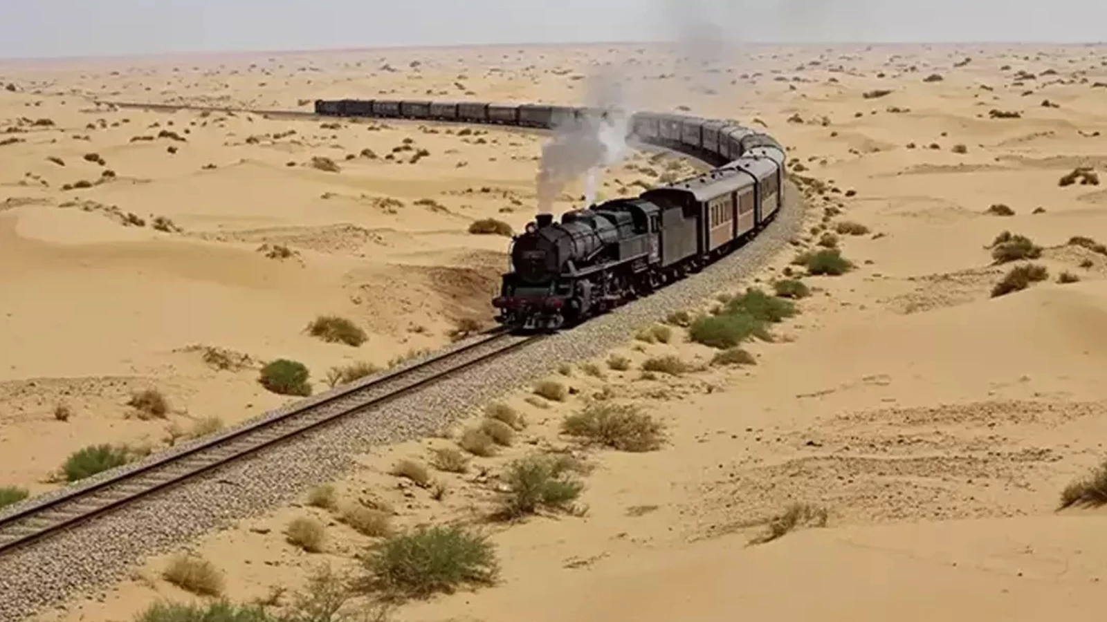 The historical line is coming to life! Logistics center with the Hejaz move