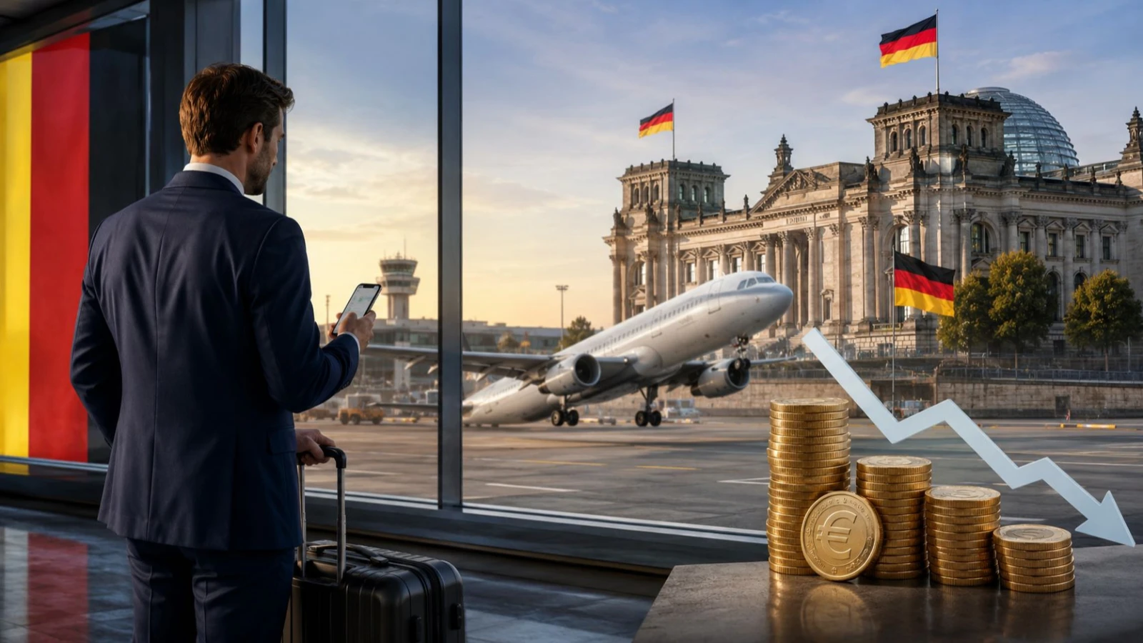 Flash move from Germany: Additional tax on flight tickets is abolished, other taxes are also discounted