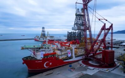 Yıldırım Deep Sea Drilling Ship left Filyos for its first mission