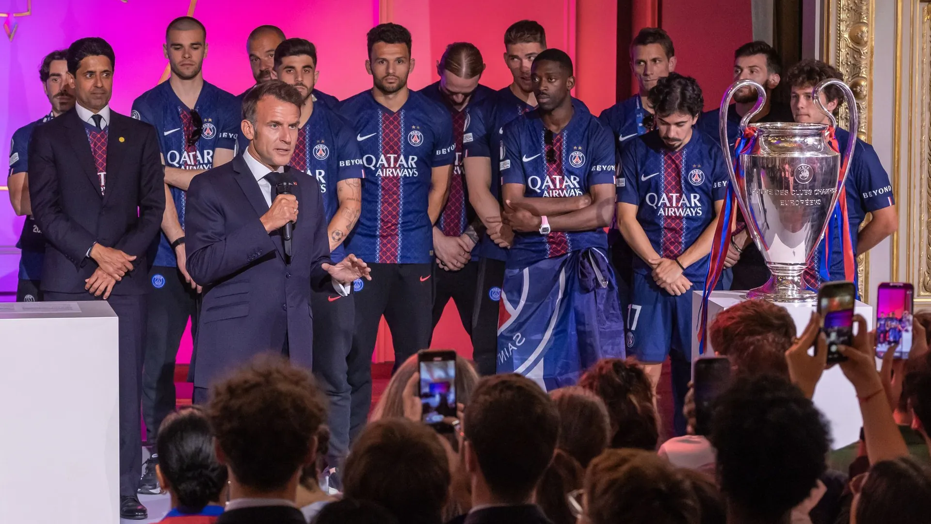 After the final between Paris Saint-Germain - Arsenal FC After the final between Paris Saint-Germain - Arsenal FC