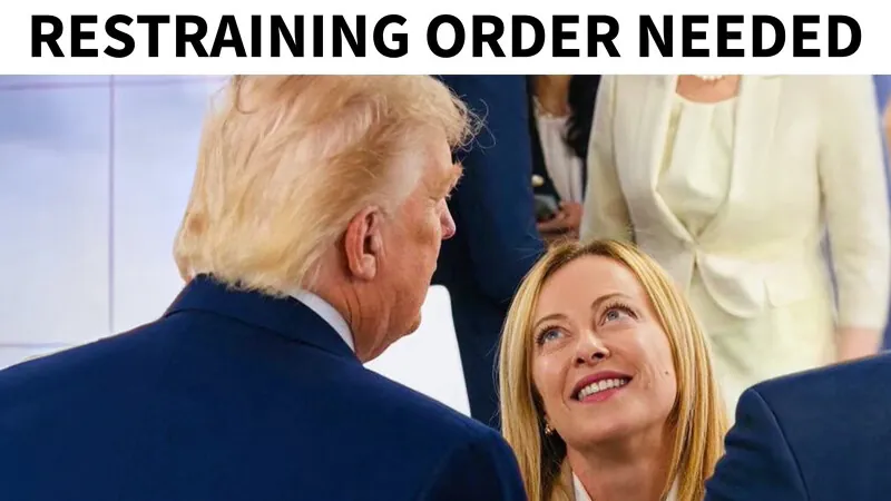 Trump and Meloni: The US President posted this picture on social media. Trump and Meloni: The US President posted this picture on social media.