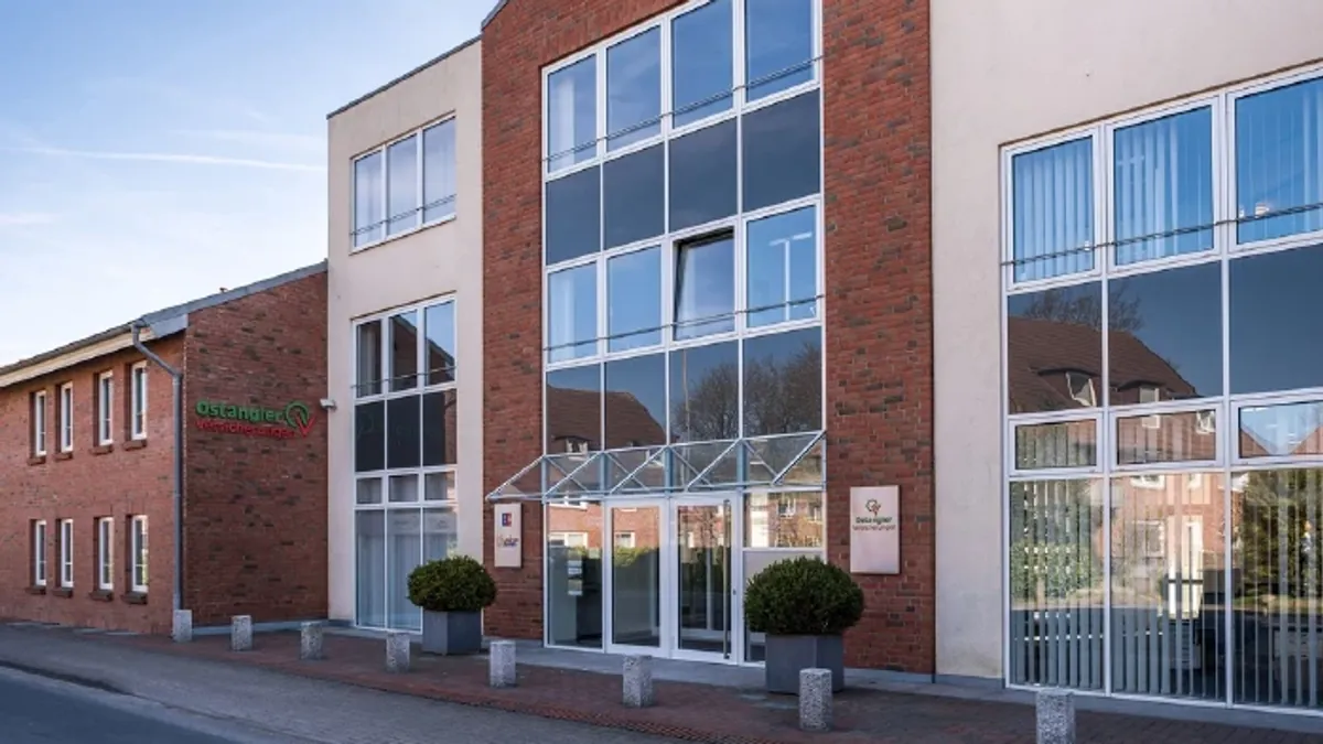 Gebäude der Ostangler Brandgilde: Der Versicherer gab die zweite Fusion in zwei Jahren bekannt.